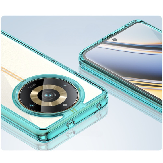 Etui do Realme 11 Pro 5G / 11 Pro+ 5G, Fusion Hybrid, przezroczyste / niebieskie