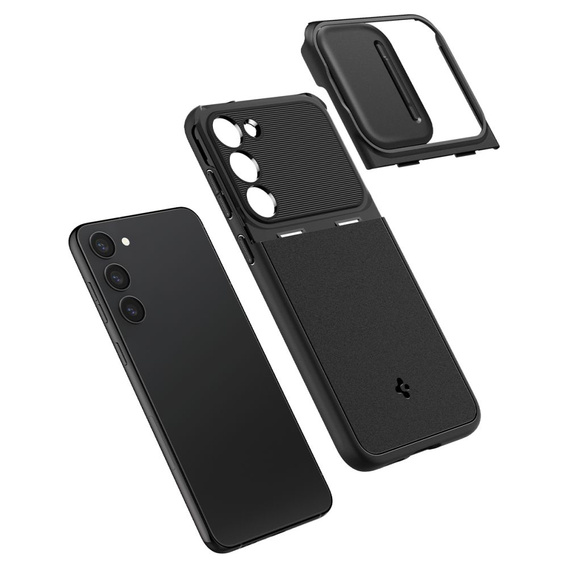 Etui Spigen do Samsung Galaxy S23, Optik Armor, Czarne