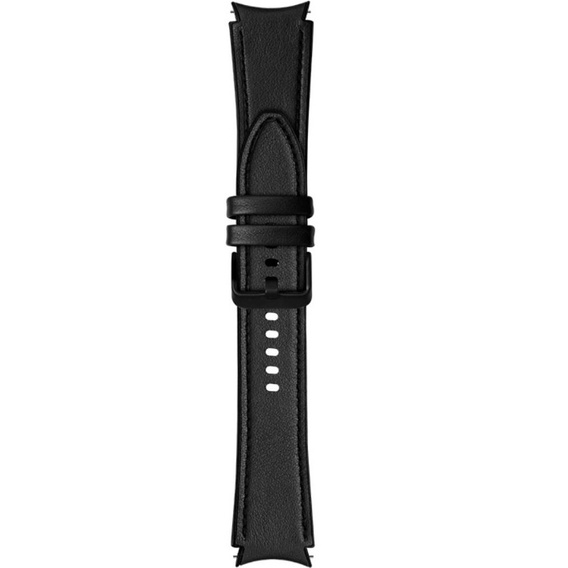 Pasek Skórzany do Samsung Galaxy Watch 4/5/6 40/42/43/44/45/46/47mm, Czarny