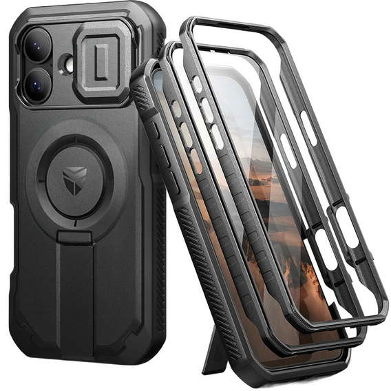 Etui Dexnor pancerne z podstawką i przesłoną aparatu, do MagSafe do iPhone 17