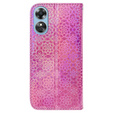 Etui z klapką do Oppo A17, Wallet, Mandala różowe