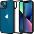 Etui Spigen do iPhone 13, Ultra Hybrid, matowe czarne + szkło