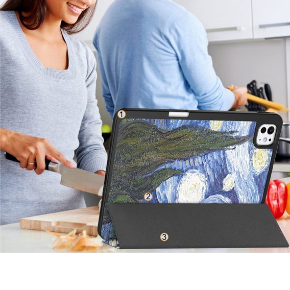 Etui do iPad Pro 11" 2024 (5 gen.), Smartcase, oil painting