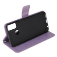 Etui z klapką do Motorola Moto G50, Butterfly, fioletowe
