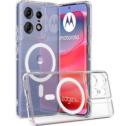 Etui do Motorola Edge 50 Pro, Fusion Hybrid, do MagSafe, przezroczyste