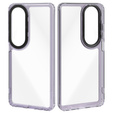 Etui do Oppo A60, Fusion Hybrid, przezroczyste / fioletowe