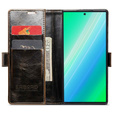 Etui z klapką do Samsung Galaxy S23 Ultra, ERBORD Waxy Wallet, brązowe