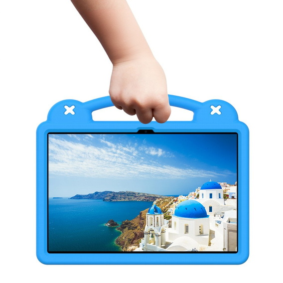 Etui ochronne z pianki EVA do Samsung Galaxy Tab S10 FE+ – dziecięce, z podstawką i uchwytem - niebieskie