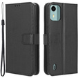 Etui z klapką do Nokia C12 4G, Wallet Smart Magnet, czarne
