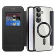 Etui z klapką do Samsung Galaxy A36 5G, RFID Wallet MagSafe z ochroną aparatu, czarne