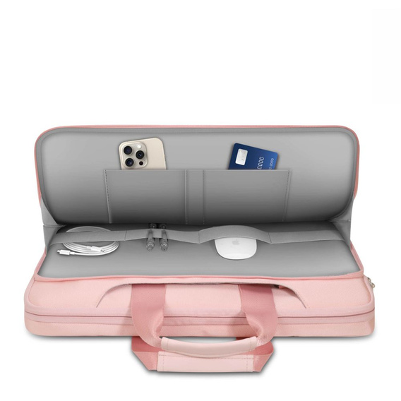 Tech-Protect Pocket Bag, Etui Torba do laptopów 15-16 cali, Różowa