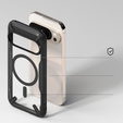 Etui Ringke do Google Pixel 10 / 10 Pro, Fusion X MagSafe, Przezroczyste / Czarne