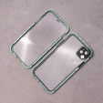 Etui do iPhone 11, Magnetic Dual Glass, zielone