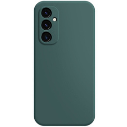 Etui do Samsung Galaxy A25 5G, Silicone Lite, ciemnozielone + szkło 9H