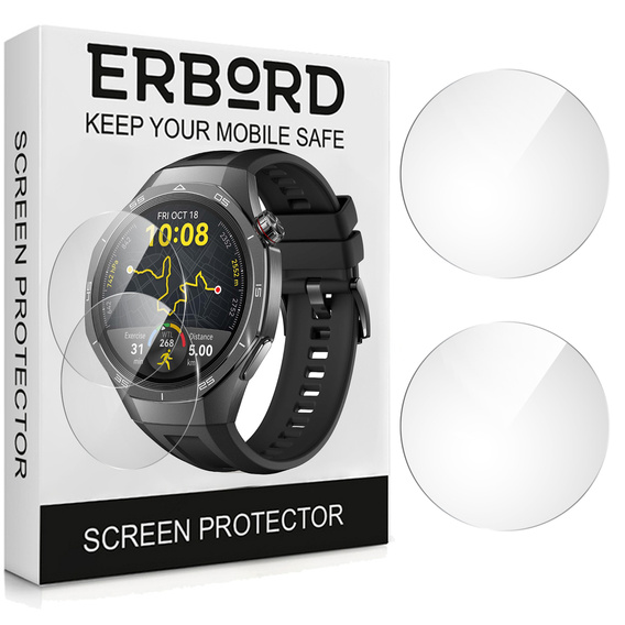 2x Szkło Hartowane ERBORD do Huawei Watch GT 5 Pro 46mm, Szybka