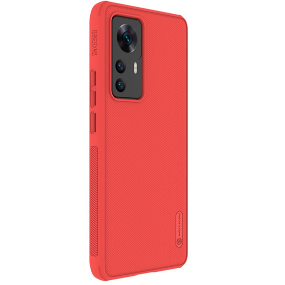 Etui NILLKIN do Xiaomi 12T, Super Frosted Shield, czerwone