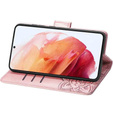 Etui z klapką do Motorola Edge 50 Neo / Motorola ThinkPhone 25, Butterfly, różowe rose gold