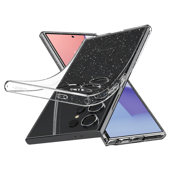 Etui Spigen do Galaxy S24 Ultra, Liquid Crystal, przezroczyste brokat