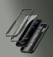 Etui pancerne do iPhone 12 / iPhone 12 Pro, Dexnor CamProtect MagSafe, czarne (Dwie ramki)
