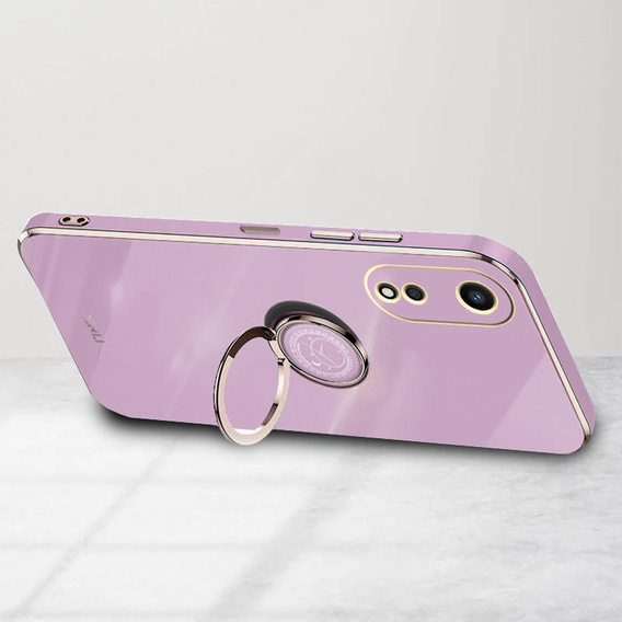 Etui do Oppo A78 5G, Electro Ring, fioletowe