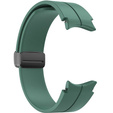 Pasek Silikonowy do Samsung Galaxy Watch 4/5/6 40/42/43/44/45/46/47mm, Ciemny zielony