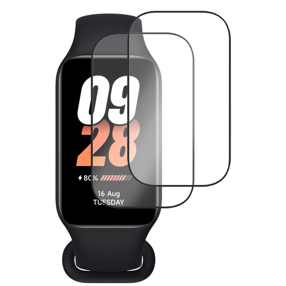 2x Szkło Hybrydowe ERBORD do Xiaomi Smart Mi Band 8 Active