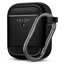 Etui na słuchawki Airpods 1/2, SPIGEN, Rugged Armor, Matte Black