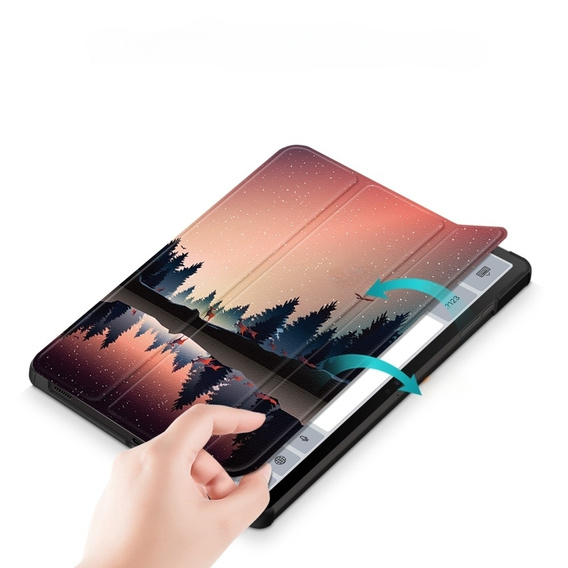 Etui do Samsung Galaxy Tab S9, Smartcase Hybrid z miejscem na rysik, night