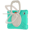 Etui dla dzieci do Samsung Galaxy Tab A7 Lite 8.7 T220/T225, Pancerne, dziecięce, Zielone / Szare