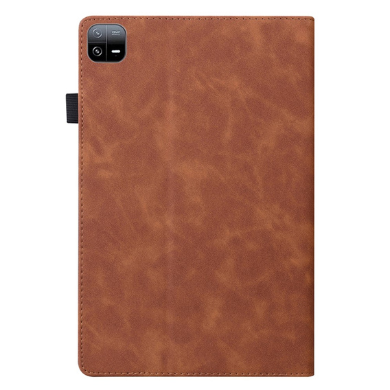 Etui do Xiaomi Pad 6, Classic, z miejscem na rysik, brązowe