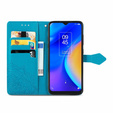 Etui z klapką do TCL 20 SE, Mandala, niebieskie