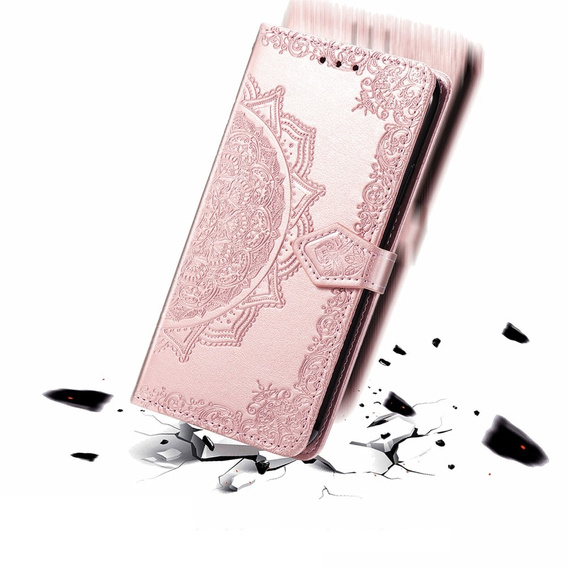 Etui z klapką do Motorola Moto G24 / G24 Power / G04, Mandala, różowe