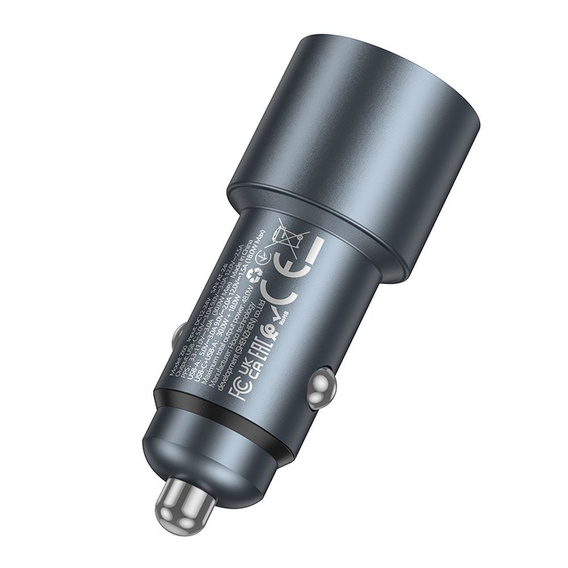 Ładowarka samochodowa Hoco Z60 z dwoma portami i szybkim ładowaniem 48 W