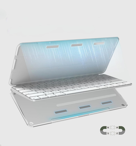 Etui ochronne Dexnor z magnetycznym zamknięciem i uchwytem na telefon do Apple Magic Keyboard z Touch ID / Lock Key 2021–2024