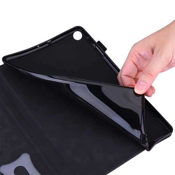 Etui do Samsung Galaxy Tab A8 10.5 SM-X200 SM-X205, Classic, z miejscem na rysik, czarne