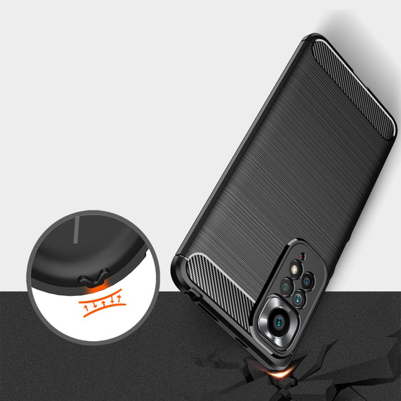 Etui do Xiaomi Redmi Note 11 / 11S, Karbon, czarne