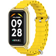 Pasek Silikonowy do Xiaomi Redmi Smart Band 2 / Xiaomi Smart Mi Band 8 Active, Żółty
