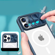 Etui do iPhone 14 Pro Max, Slide Camera Magsafe, niebieskie