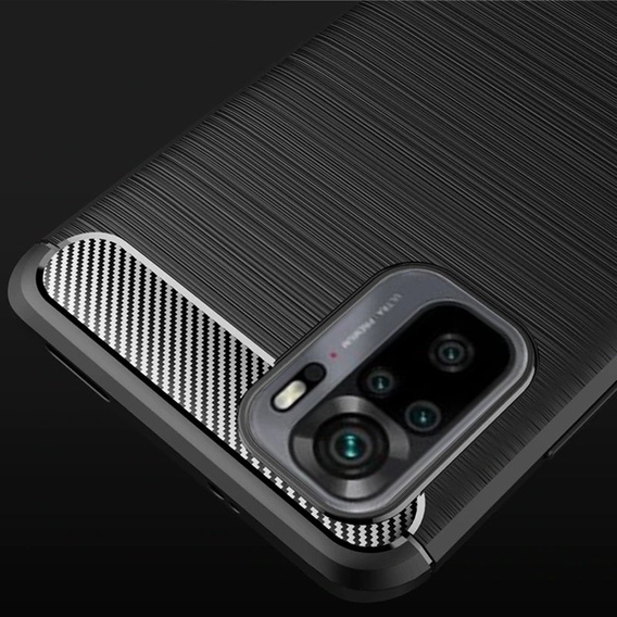 Etui do Xiaomi Redmi Note 10 / 10S, Karbon, czarne