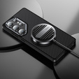 Etui BENKS Kevlar Armor PRO do Samsung Galaxy S25, Carbon Fiber 600D A043, do MagSafe, czarne