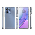 Etui do Motorola Edge 40, Fusion Hybrid, przezroczyste