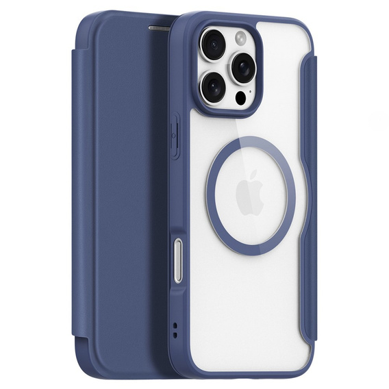 Etui Dux Ducis do iPhone 16 Pro Max, Skin X Pro, MagSafe, granatowe