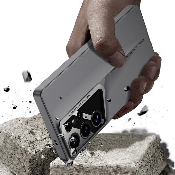 Etui do Samsung Galaxy S25 Ultra GKK – ultra cienkie i twarde – szare