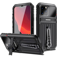 Etui do iPhone 13 Pro, Armor Kickstand, pancerne, z podstawką, czarne