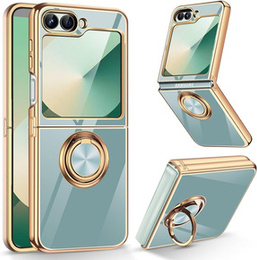 Etui do Samsung Galaxy Z Flip7 FE / Z Flip6, Electro Ring, miętowe