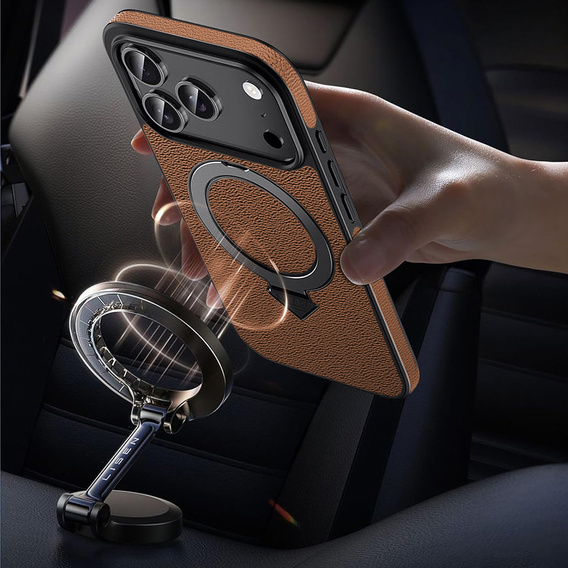 Skórzane etui z podstawką MagSafe do iPhone 17 Pro Max