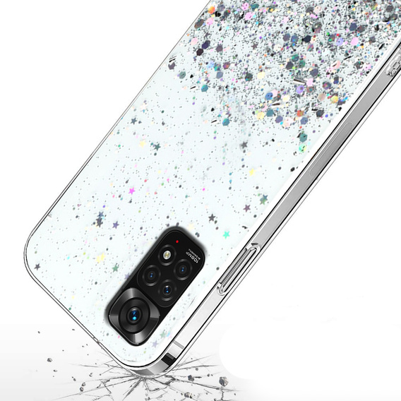 Etui do Xiaomi Redmi Note 11/11S, Glittery, przezroczyste