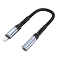 BWOO Adapter AUX 3.5mm - Lightning, czarny