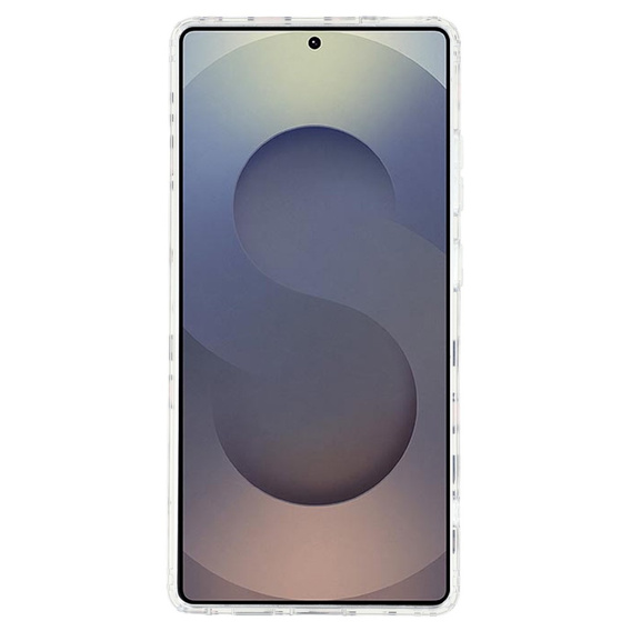 Etui magnetyczne do Samsung Galaxy S25 Ultra – przezroczyste z nadrukiem panterki, czarne