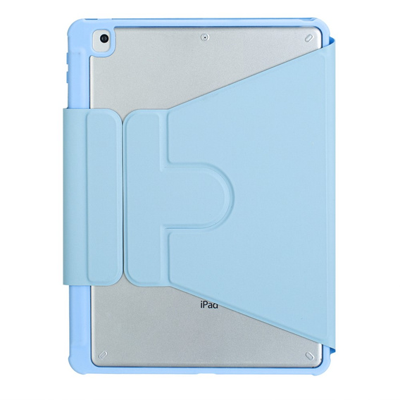 Etui z klawiaturą do iPad 11" 2025 A16 (11 gen.) / iPad 10.9" 2022 (10 gen.), Rotary 360° Leather Touchpad, jasnoniebieskie